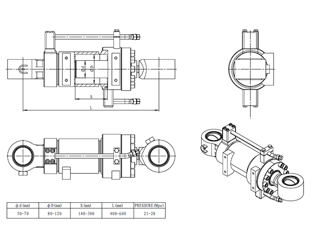 BULLDOZER BLADE CYLINDER