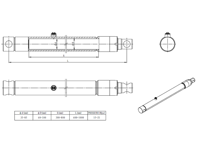 Feeder Lift Cylinder