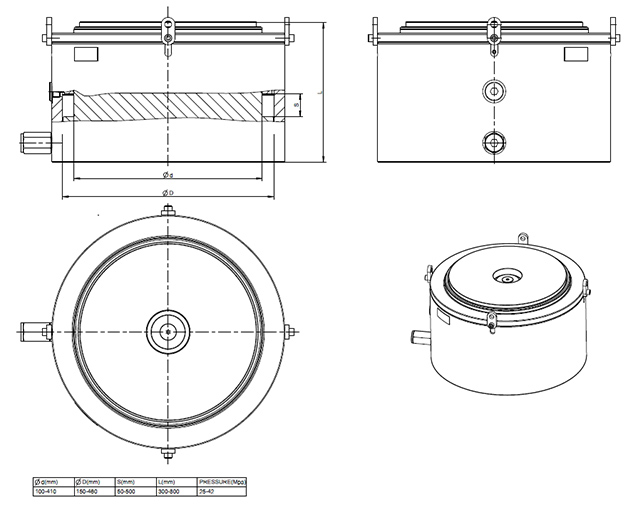 Lifting cylinder