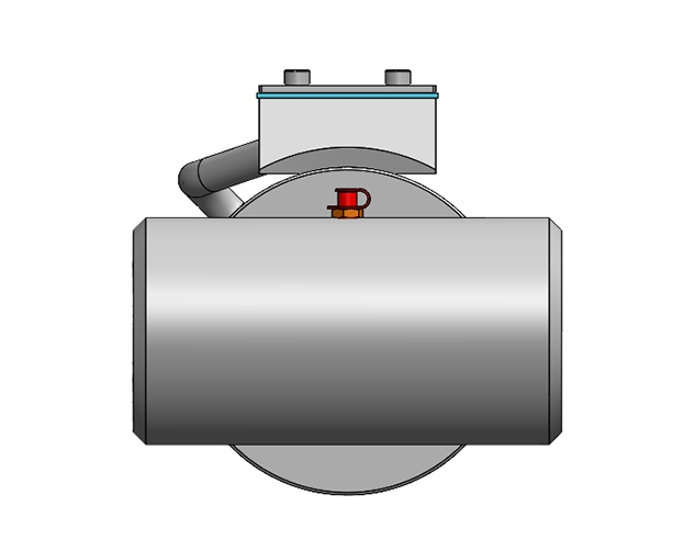 floating cylinder 3D beside